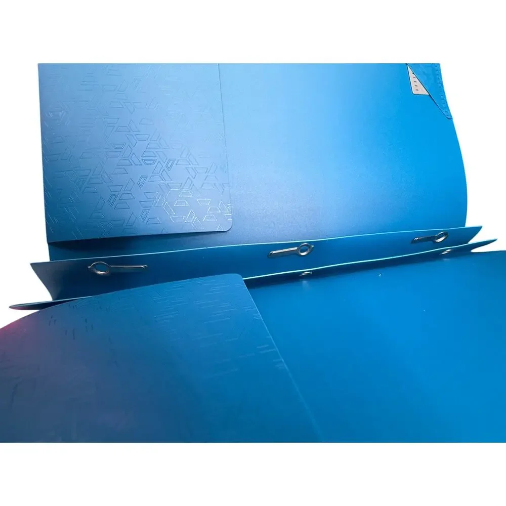 LOT of 4 Five Star Plastic Folder with Prongs 2 Pockets Blue Red Teal -FAST SHIP